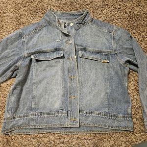 Zyia Faded Indigo Crossroads Denim Jacket